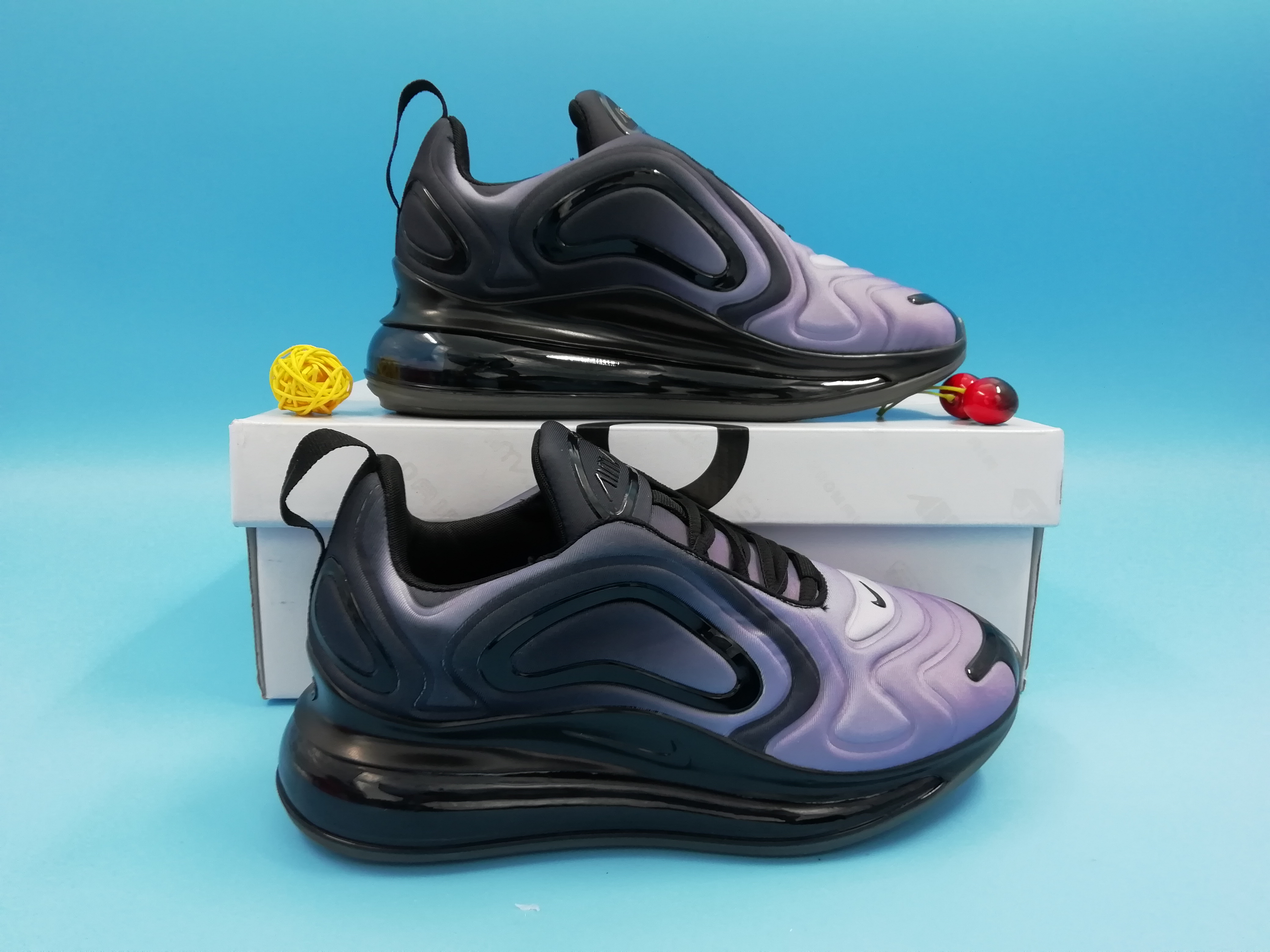 2019 Men Nike Air Max 720 Grey Black Purple Shoes